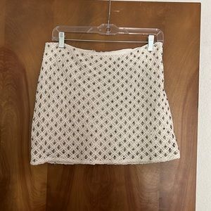 Zara bejeweled mini skirt